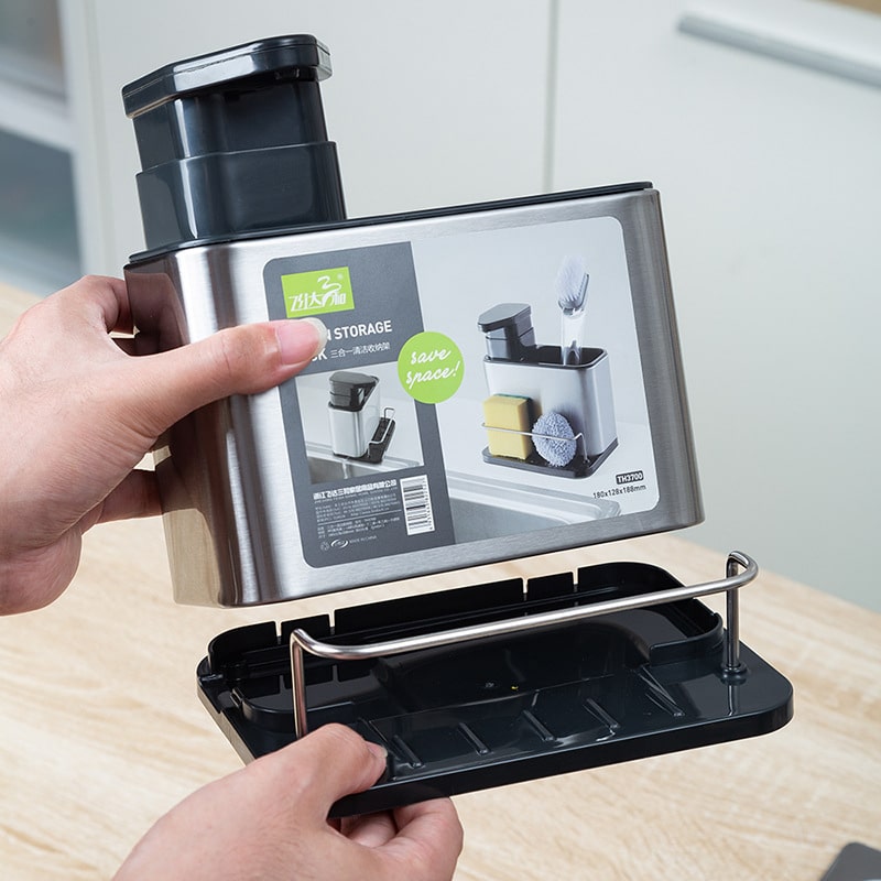 Escurridor Esponja Dispensador Jabon